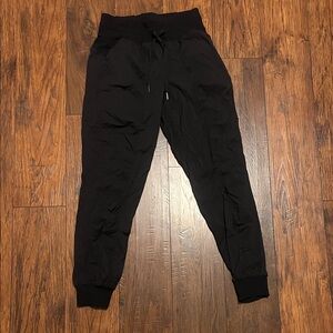 Lululemon black dance studio joggers
